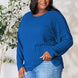 Basic Bae Full Size Ribbed Round Neck Slit T-Shirt