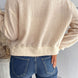 Zip-Up Sherpa Collared Neck Jacket with Pockets