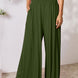 Double Take Full Size Smocked Wide Waistband Wide Leg Pants