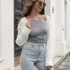Ribbed Exposed Seam Long Sleeve Cardigan