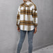 Plaid Long Sleeve Shirt Jacket