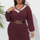 Plus Size Long Sleeve Sweater Dress