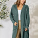 Basic Bae Full Size Ribbed Open Front Long Sleeve Cardigan