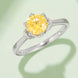 1 Carat Moissanite Contrast 925 Sterling Silver Ring