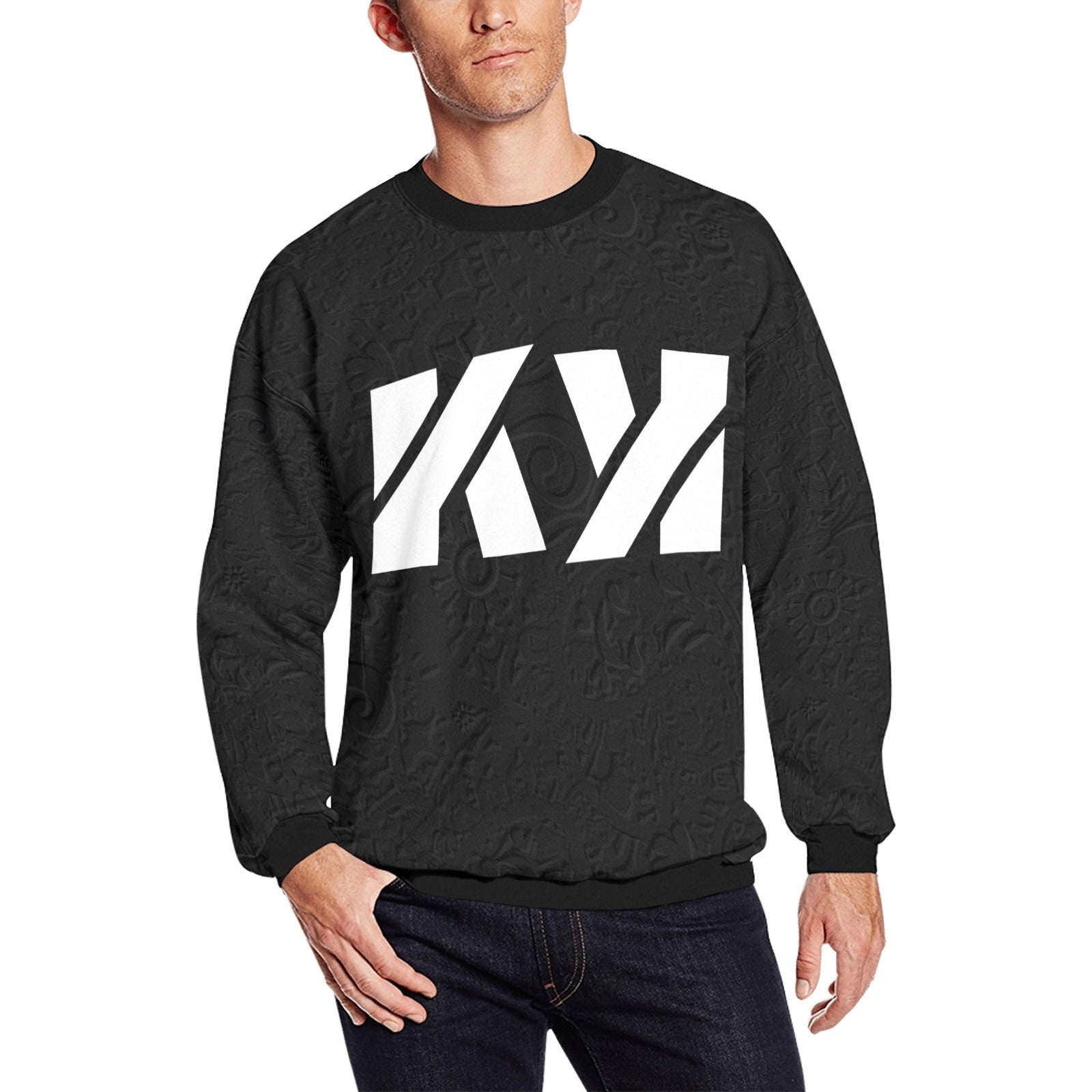 Kimante Logo Print Fuzzy Sweatshirt