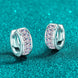 1.8 Carat Moissanite 925 Sterling Silver Huggie Earrings