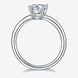 1 Carat Moissanite 925 Sterling Silver Solitaire Ring