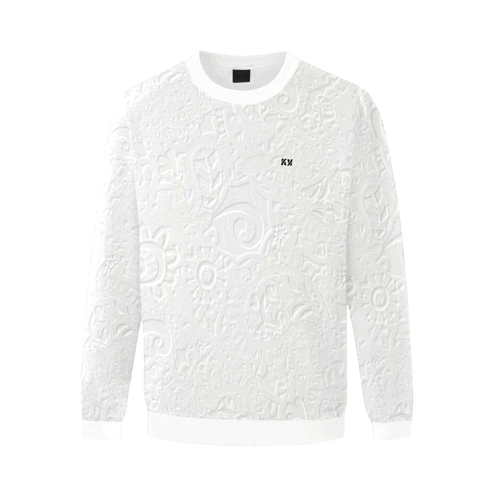 Kimante Logo Print Fuzzy Sweatshirt