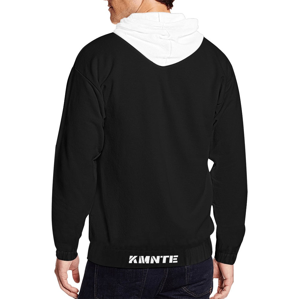 Kimante's Belly Men's All Over Print Full Zip Hoodie Jacket