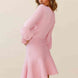 Round Neck Lantern Sleeve Sweater Dress