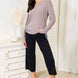 Double Take Drawstring Ribbed Long Sleeve T-Shirt
