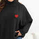 Plus Size Turtle Neck Long Sleeve Sweater