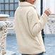 Full Size Lapel Collar Sherpa Coat