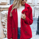 Full Size Lapel Collar Sherpa Coat