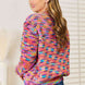 Woven Right V-Neck Long Sleeve Cardigan