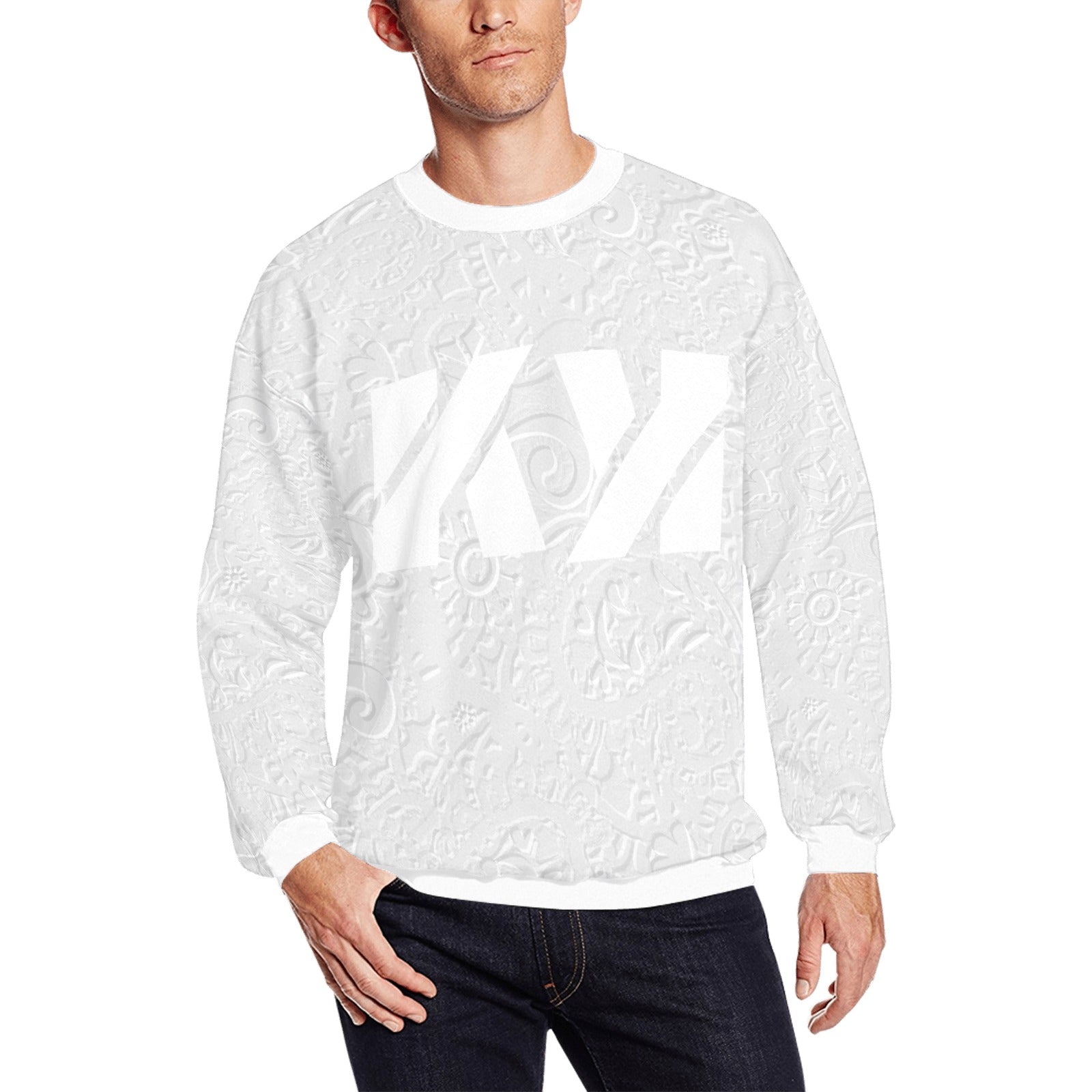 Kimante Logo Print Fuzzy Sweatshirt