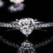 1 Carat Moissanite Triangle 925 Sterling Silver Ring