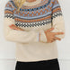 Geometric Round Neck Long Sleeve Sweater