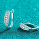 Moissanite Rhodium-Plated Earrings