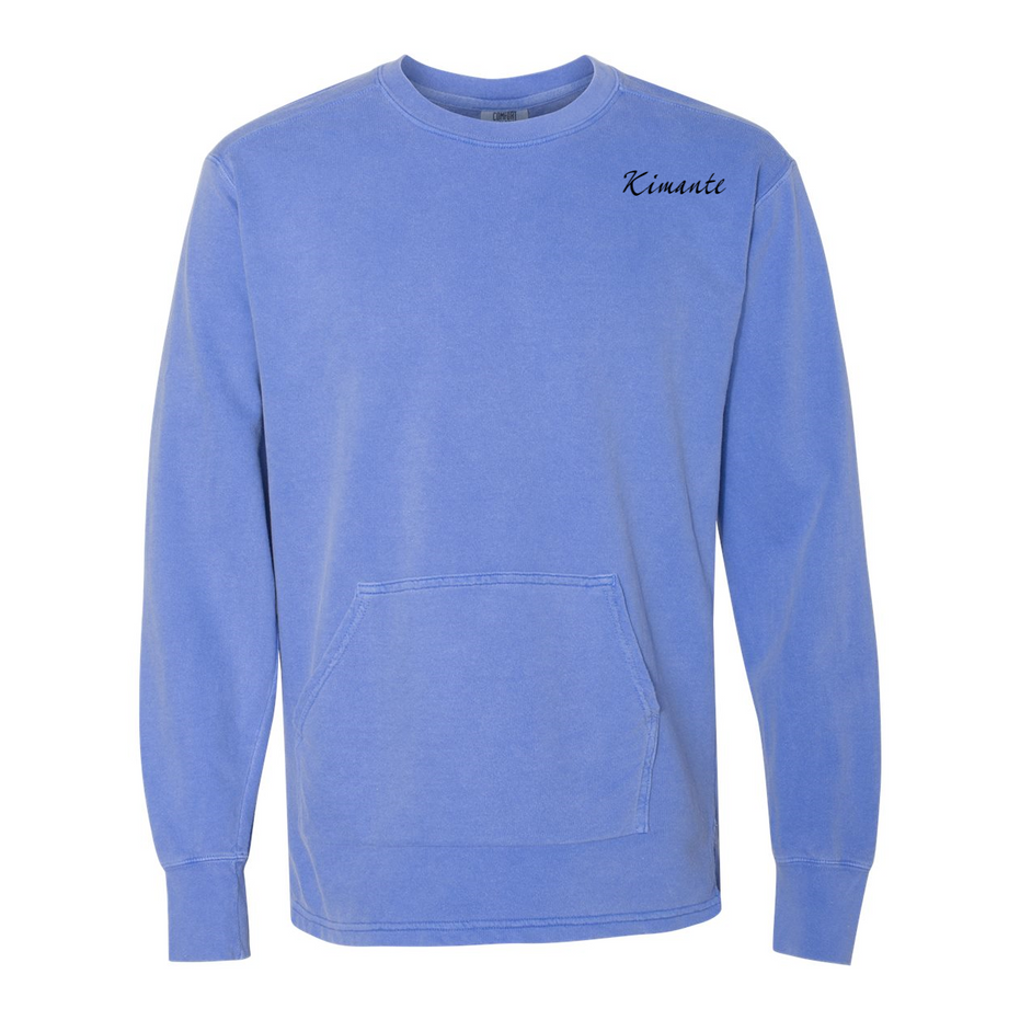 French Terry Kimante Black Logo Crewneck - Kimante Discounted Fashionionable clothing 