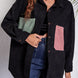 Patch Pocket Dropped Shoulder Shirt Jacket