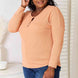 Basic Bae Half Button Long Sleeve Top
