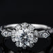 1 Carat Moissanite 925 Sterling Silver Ring