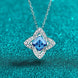 1 Carat Moissanite Floral Pendant Necklace