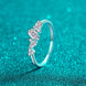 Adored Moissanite Rhodium-Plated Ring