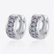 1.8 Carat Moissanite 925 Sterling Silver Huggie Earrings