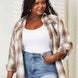Double Take Plaid Dropped Shoulder Shirt
