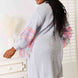 Woven Right Fringe Sleeve Dropped Shoulder Cardigan