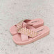 Forever Link Studded Cross Strap Sandals in Blush