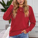 Round Neck Raglan Sleeve Exposed Seam Sweatshirt