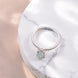 1.5 Carat Teardrop Shape Moissanite 925 Sterling Silver Ring
