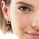 Moissanite Geometric 925 Sterling Silver Earrings