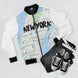 New York Kimante White AOP Bomber Jacket