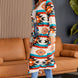 Plus Size Geometric Open Front Longline Cardigan