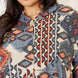 Heimish Full Size Printed Button Up Hooded Jacket