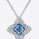 1 Carat Moissanite Floral Pendant Necklace
