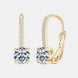2 Carat Moissanite 925 Sterling Silver Earrings
