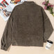 Snap Down Pocketed Collared Neck Jacket
