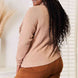 Woven Right Turtleneck Fringe Front Long Sleeve Sweater