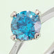 1 Carat Moissanite 925 Sterling Silver Solitaire Ring