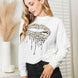 Simply Love Graphic Dropped Shoulder Round Neck Sweatshirt