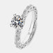 1 Carat Moissanite 925 Sterling Silver Ring