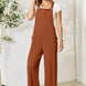 Double Take Full Size Wide Strap Overall with Pockets