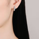 Moissanite Rhodium-Plated Earrings