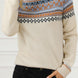 Geometric Round Neck Long Sleeve Sweater
