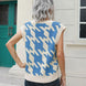 Houndstooth V-Neck Sweater Vest